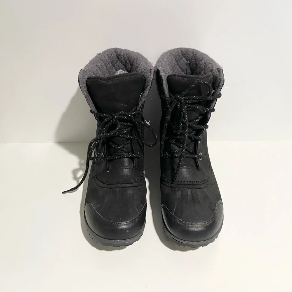 Sorel Women’s Meribel Lace‎ Up Black Leather  Boot Size 9 Style LL3657-010